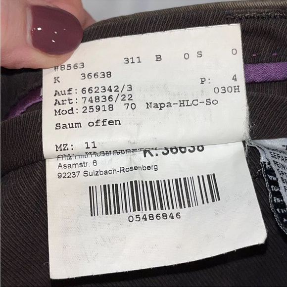 Hiltl Olive green PANTS Mens 32 SHORT LEGS German Design ZE600 chino Cotton Pant - Picture 2 of 16